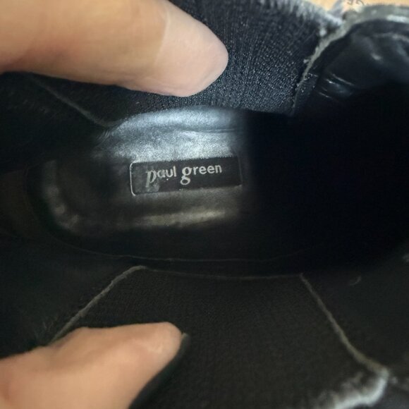 Paul Green Vienna Lugged brown suede chelsea ankle boot bootie - Picture 8 of 11